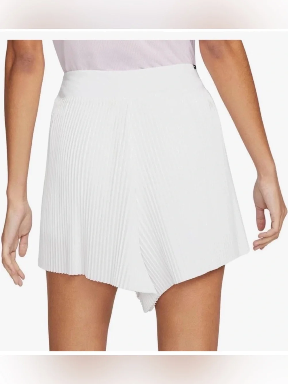Nike LARGE Ace pleated high rise shortie liner golf shorts